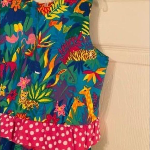 Vintage Fiddle Dee Dee Animal Print Top & Short Set sz8 - Picture 2 of 5